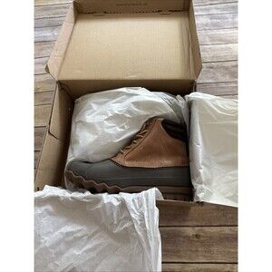 New In Box Sperry Top Sider Avenue Duck Boot Tan/Brown STS 12126 Men's Size 9.5